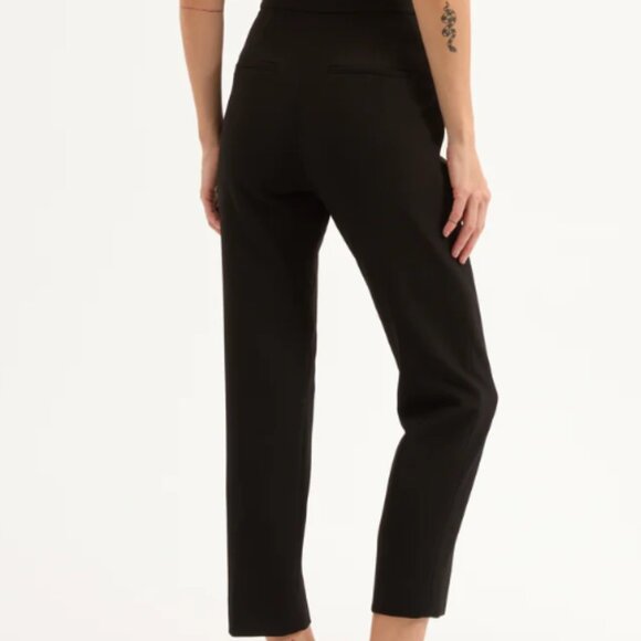Veronica Beard black slim leg Renzo pants w/silver buttons sz 4 - Picture 4 of 10